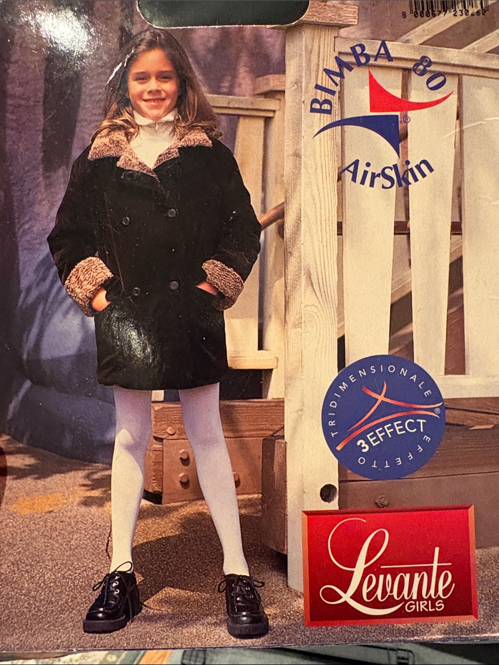 Girls White Tights - AirSkin size 5/7
